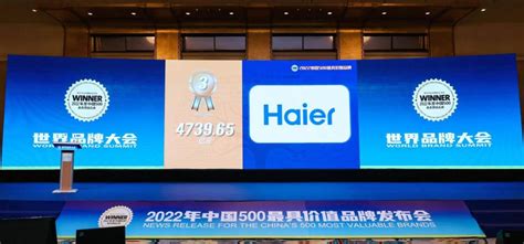 世界品牌实验室发布2022中国品牌500强：海尔连续19年上榜，蝉联前三丨艾肯家电网