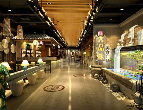 安徽蒙城大品味美食广场|空间|室内设计|北京岩屿设计 - 原创作品 - 站酷 (ZCOOL)