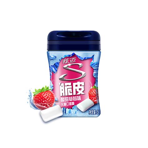 炫迈（Stride） 无糖颗粒口香糖 草莓味 40粒 56g，1.9元+运费—— 慢慢买比价网
