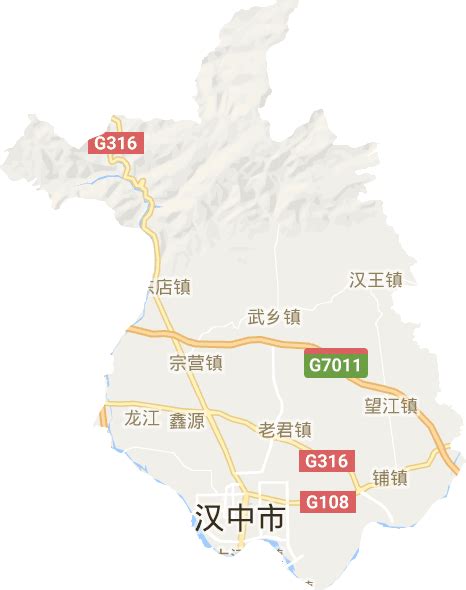 汉中城区地图 - 汉中市地图 - 地理教师网