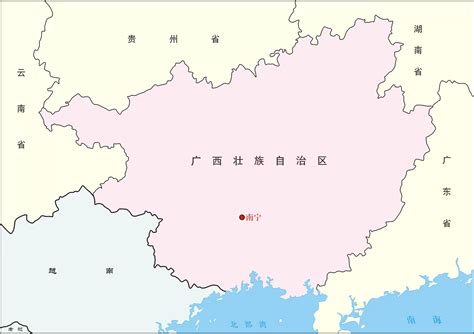 广西政区地图_广西地图库