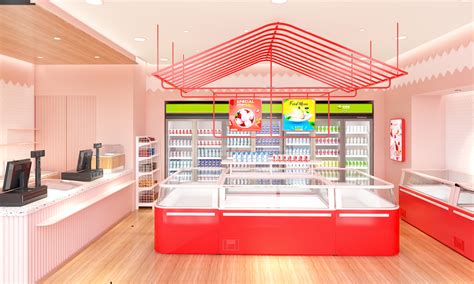 吉雪屋冷冻食品便利店连锁店铺空间设计-上海店面si空间设计公司-尚略