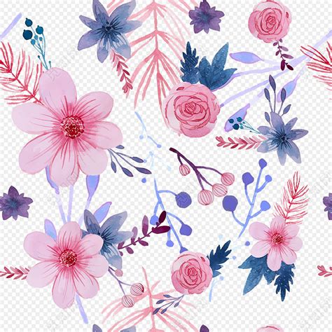 彩绘花卉背景图案图片素材免费下载 - 觅知网