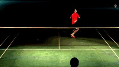 羽毛球教学:陶菲克的反手击球技术_楚天运动频道