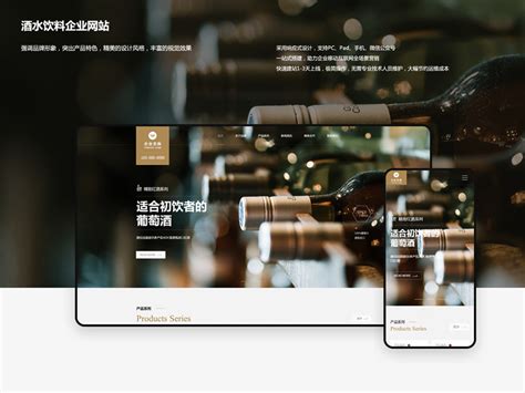 酒水饮料企业网站模板_guogang-站酷ZCOOL