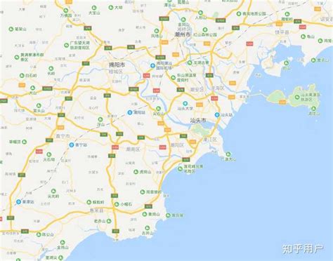 潮汕地图图片