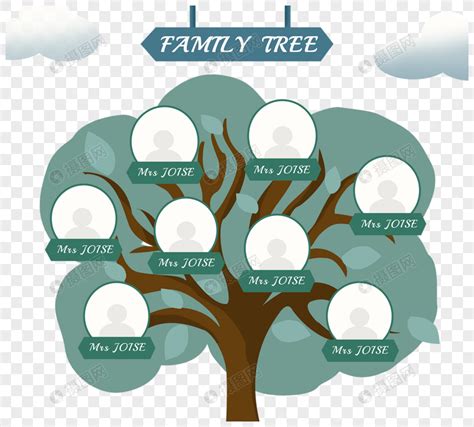 家族图谱,图树状图,简单的图_大山谷图库