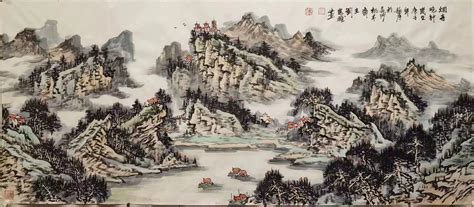 潇湘八景图图片
