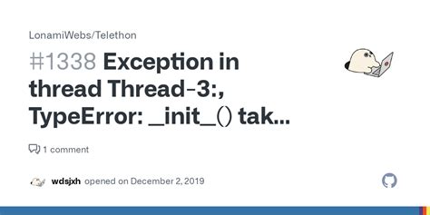 Uncaught exception in thread Thread[Thread Group 3-1,6,main] · Issue ...