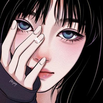 甜美女生头像清冷风动漫
