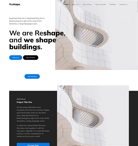 设计公司网页设计代码，高端的建筑设计网站模板_墨鱼部落格