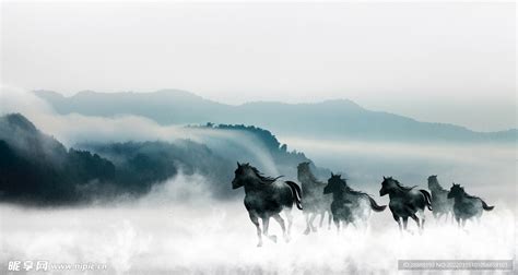 飞奔的黑马 企业文化设计图__其他_广告设计_设计图库_昵图网