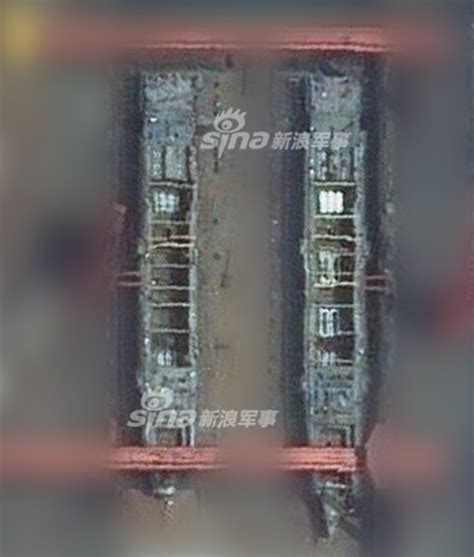 这边也有俩最强战舰！中国大连两艘055建造近况_新浪图片
