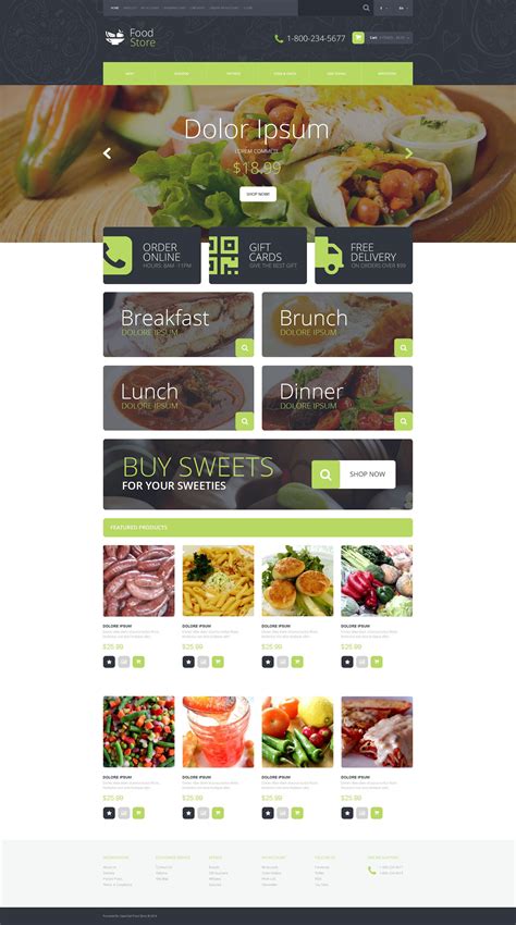Fruit Gifts Store OpenCart Template #49580
