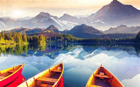 精美平静的湖水壮美的自然景观壁纸图片-壁纸图片大全