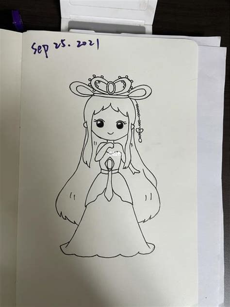 9一10岁公主简笔画叶罗丽 8到10岁公主简笔画 | 抖兔教育