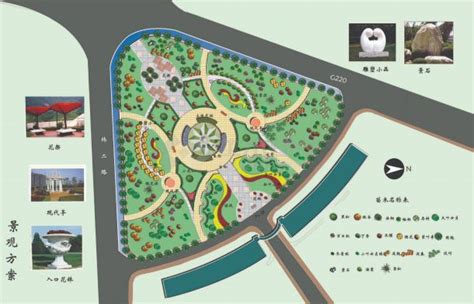 平湖花苑广场景观环境规划设计cad总平面布置图（含效果图）_城市规划_土木在线