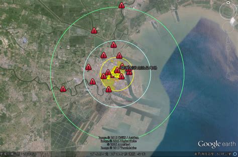 独家安全区域卫星图提供天津爆炸区疏散参考