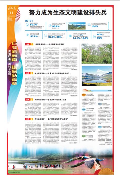 收藏！云南日报8个版面聚焦改革开放40年云岭巨变_云桥网