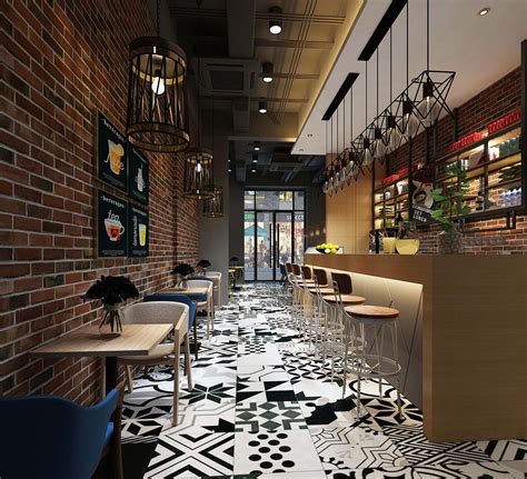 简欧咖啡厅 - 效果图交流区-建E室内设计网