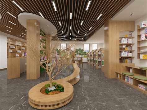 小学图书馆|空间|室内设计|chenjie0321 - 原创作品 - 站酷 (ZCOOL)