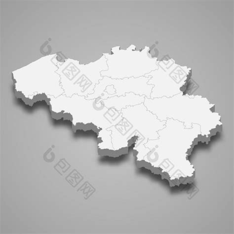 比利时地图图片