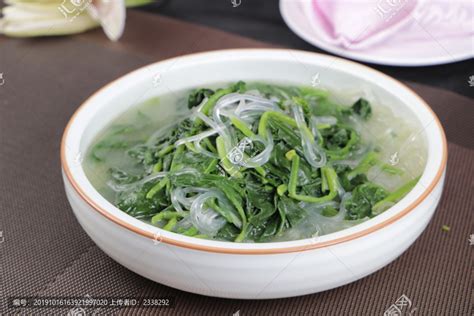 菠菜炖粉条,中国菜系,食品餐饮,摄影素材,汇图网www.huitu.com