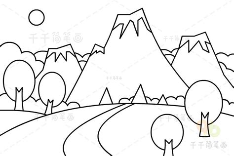 卡通原创童稚手绘小溪森林儿童画背景背景图片素材免费下载_熊猫办公
