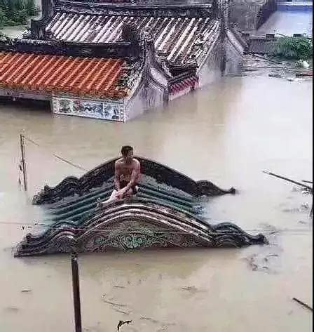 潮汕水灾“被困屋顶的男人"，原来他才是英雄！_昆明信息港