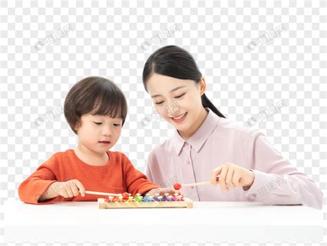 儿童幼教老师带学生玩手敲琴元素素材下载-正版素材401637461-摄图网
