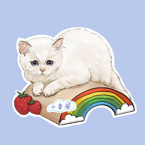 手绘猫咪头像温柔女生