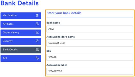 Need to add or change your Bank Details? – CoinSpot