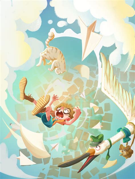 《不可思议的梦—坠落》|插画|儿童插画|肥猫牛奶_原创作品-站酷(ZCOOL)