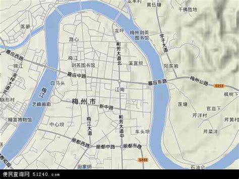 梅州市标准地图_梅州地图库_地图窝