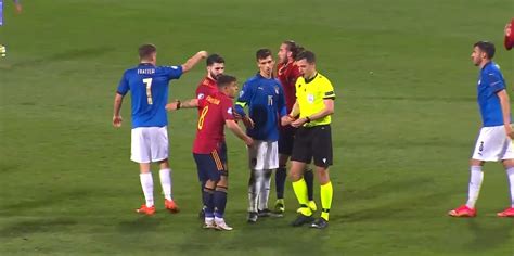 欧青赛综述：西班牙0-0意大利，意大利连续两场被罚下两人_PP视频体育频道