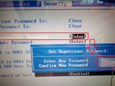 怎样取消Set Supervisor Password密码-百度经验