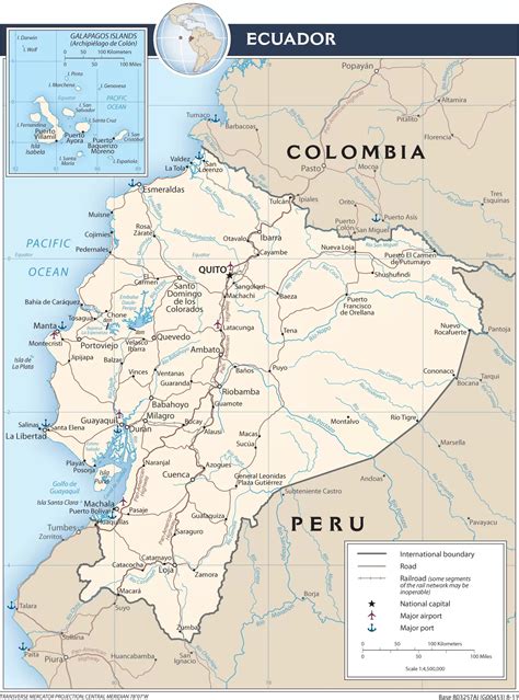 厄瓜多尔地图 - 厄瓜多尔地图 - 地理教师网