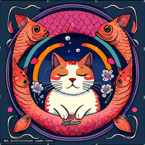 猫鱼动漫头像图片