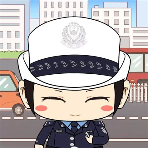 温柔帅气警官头像女生