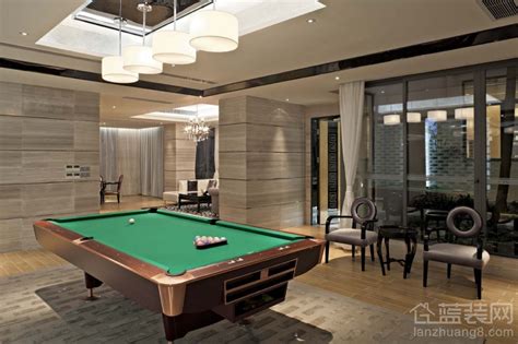 新中式地下娱乐室 - 效果图交流区-建E室内设计网