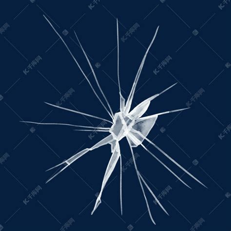 玻璃裂纹破碎玻璃被击碎的玻璃片元素素材下载-正版素材402102881-摄图网