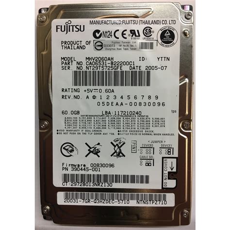 390445-001 – HP 60GB 5400 RPM IDE 2.5″ HDD – Disk Drive Finder
