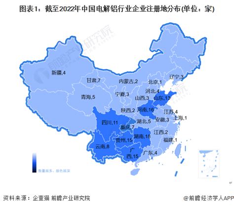 中国特种氧化铝产业分布图（2020版）