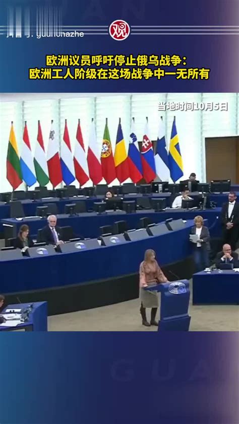 欧洲议员呼吁停止俄乌战争：欧洲工人阶级在这场战争中一无所有|欧洲|战争_新浪新闻