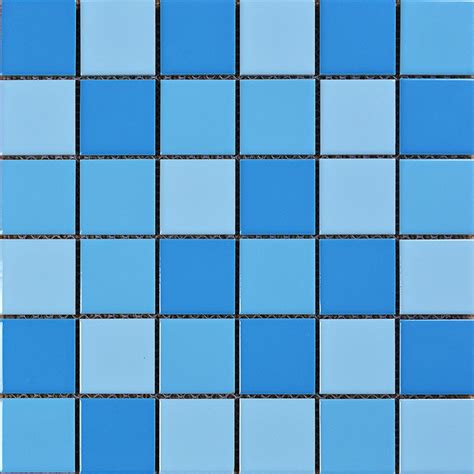 佛山厂家定做 48*48陶瓷马赛克 三色蓝 游泳池马赛克 釉面外墙砖-阿里巴巴