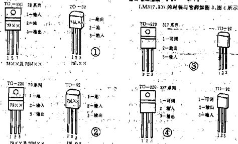 LM78/79系列，LM317/337稳压器引脚图_电子元件_电子爱好者
