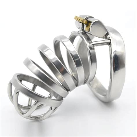 New316 Stainless Steel Male Mirror Chastity Belt With Cock Cage And ...