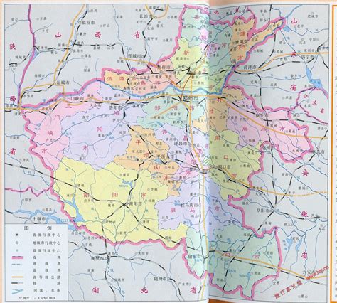 河南地图简图 - 河南省地图 - 地理教师网