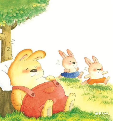 兔子与大灰狼|插画|儿童插画|硕果果的树 - 原创作品 - 站酷 (ZCOOL)