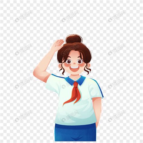 非主流女孩敬礼头像